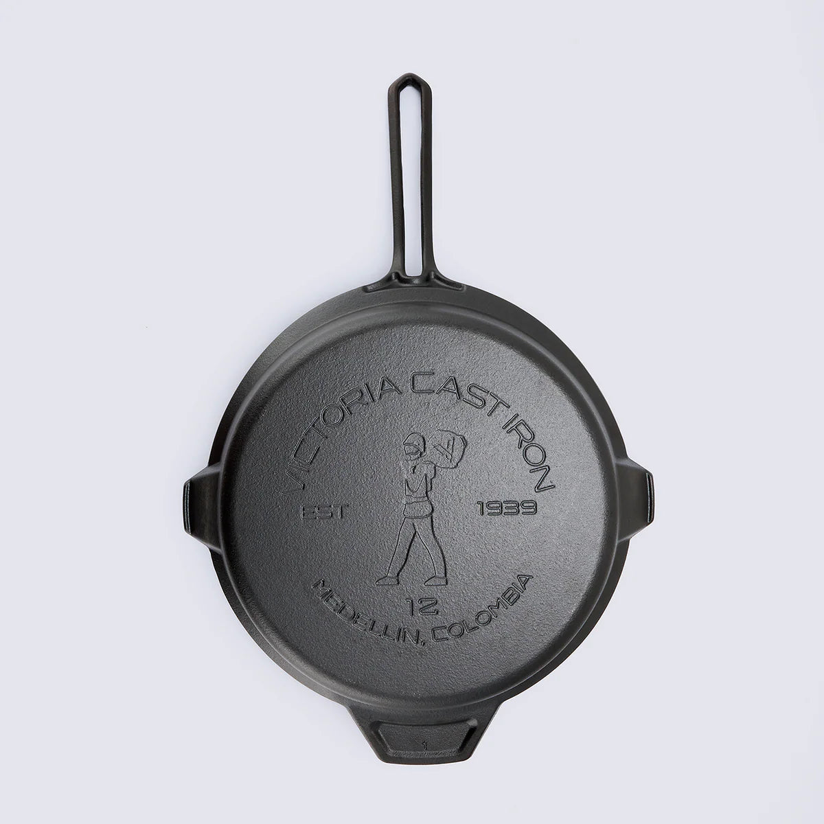Victoria Signature Classic Cast Iron 12'' Skillet + Leather Handle Barbecue grill online shopping