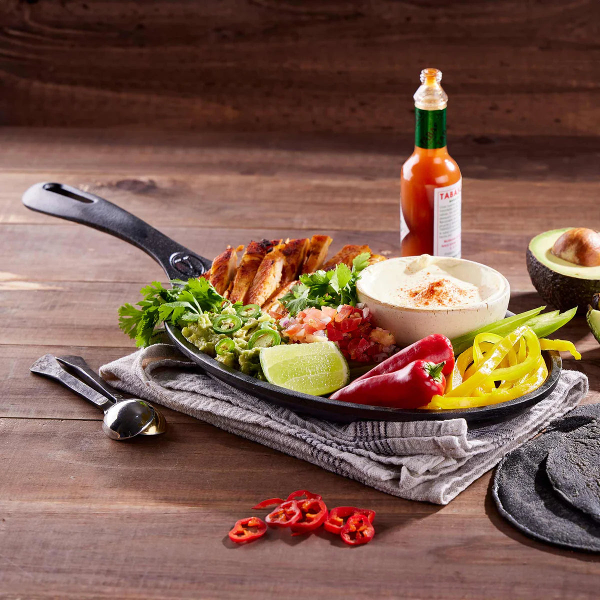 Victoria Oval Fajita Cast Iron Skillet Barbecue grill online shopping