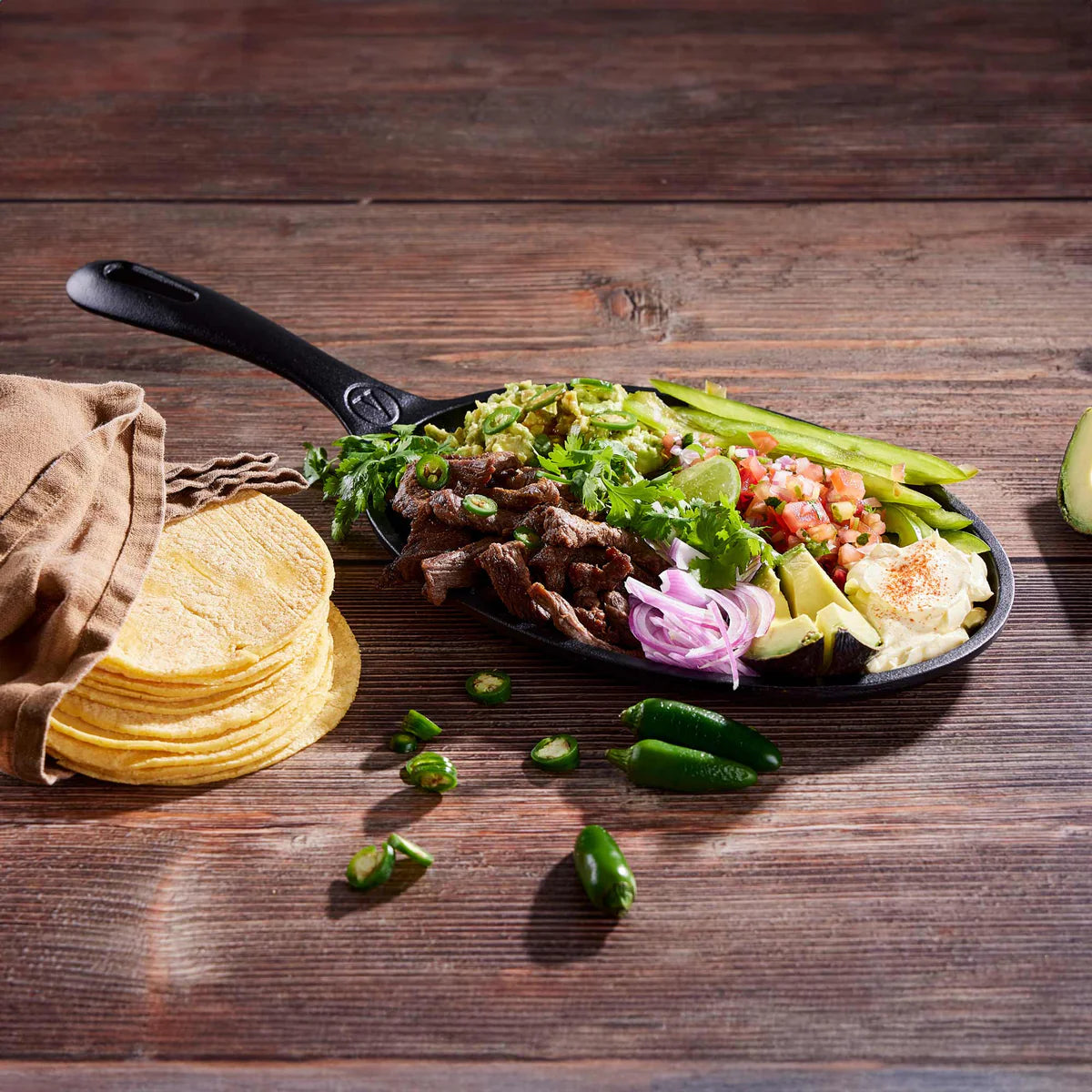 Victoria Oval Fajita Cast Iron Skillet Barbecue grill online shopping