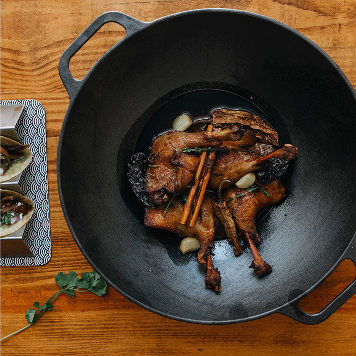 Victoria 14'' Cast Iron Wok Barbecue grill online shopping