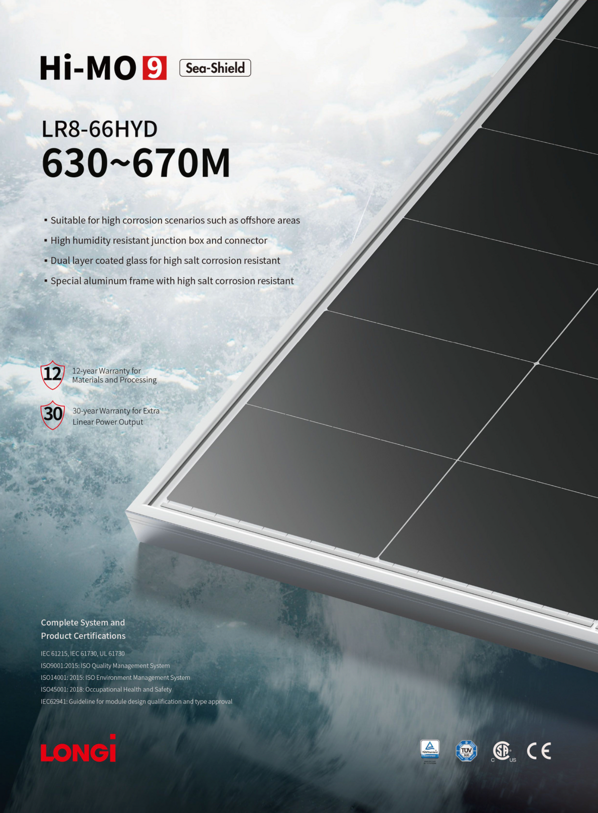 LONGi HI-MO9 Sea Shield 630-670M PV Module