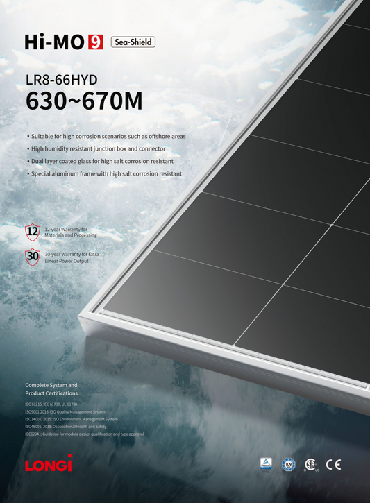 LONGi HI-MO9 Sea Shield 630-670M PV Module