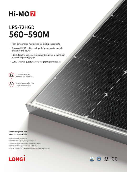 LONGi HI-MO7 560-590M PV Module