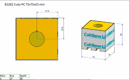 Cultilene PC cube Stone Wool Hydroponics Growing Medium