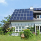 Household solar energy system for off grid home use pv modules installation.