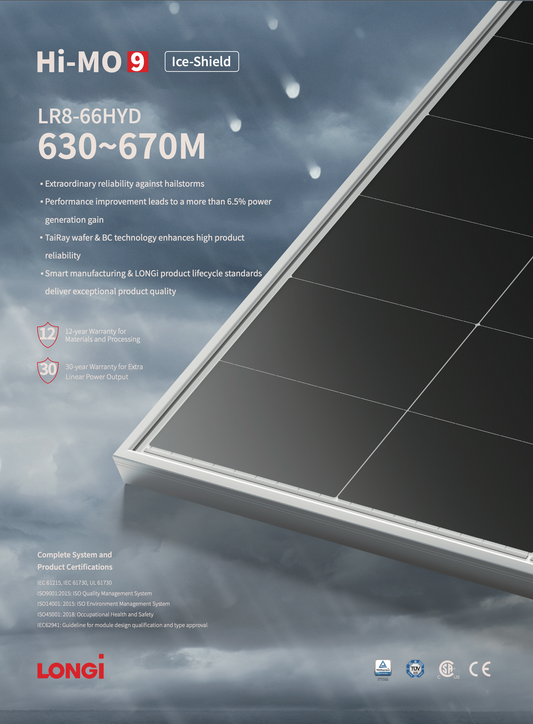 LONGi HI-MO9 Ice Shield 630-670M PV Module