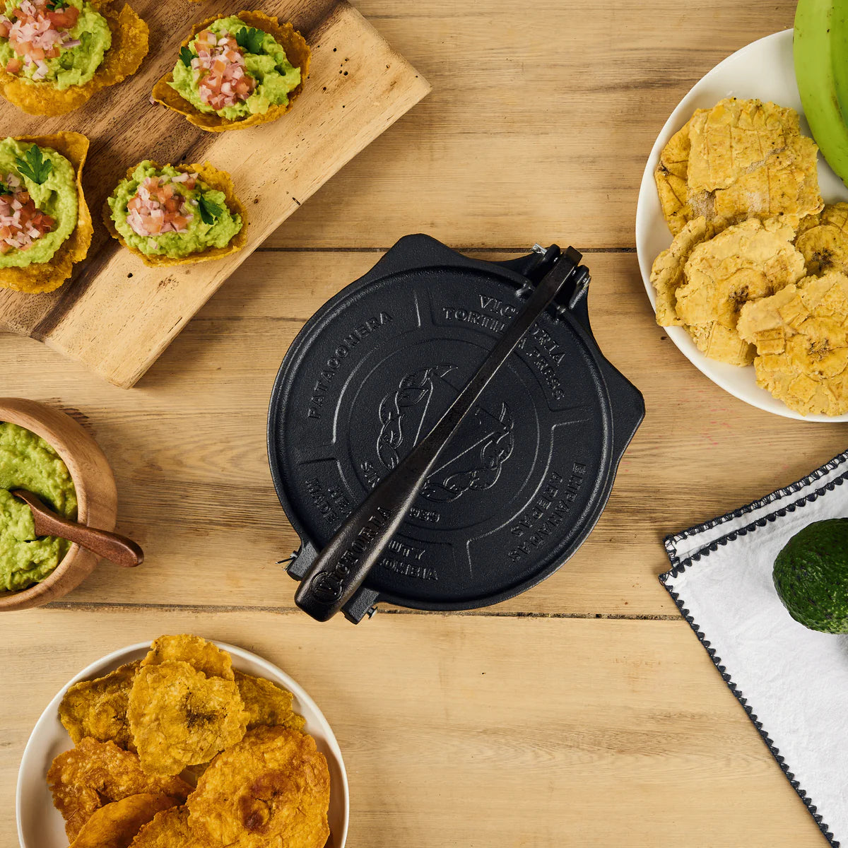 Victoria 8'' Cast Iron Tortilla Press Barbecue grill online shopping
