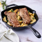 Victoria 10'' Cast Iron Square Grill Pan Barbecue grill online shopping