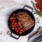 Victoria 10'' Cast Iron Round Grill Pan with Double Loop Handles Barbecue grill online shopping