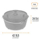 Petromax 10.8L Cast Iron Dutch Pot and 2L Lid Barbecue grill online shopping