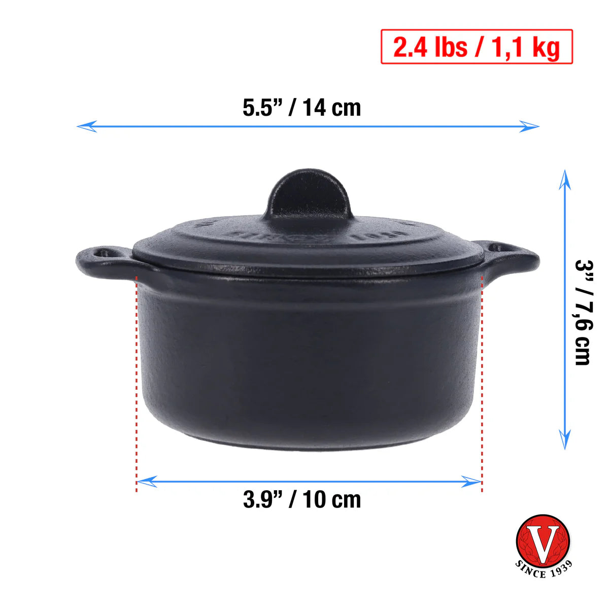 Victoria Cast Iron Mini Cocotte Barbecue grill online shopping