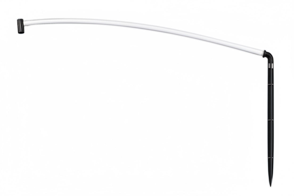 Toro Micro Irrigation White Spider Single Barbed Angle Stake Assembly - Elbow Fitting, Leader Tube, Angle Barbed Stake Irrigation online shopping