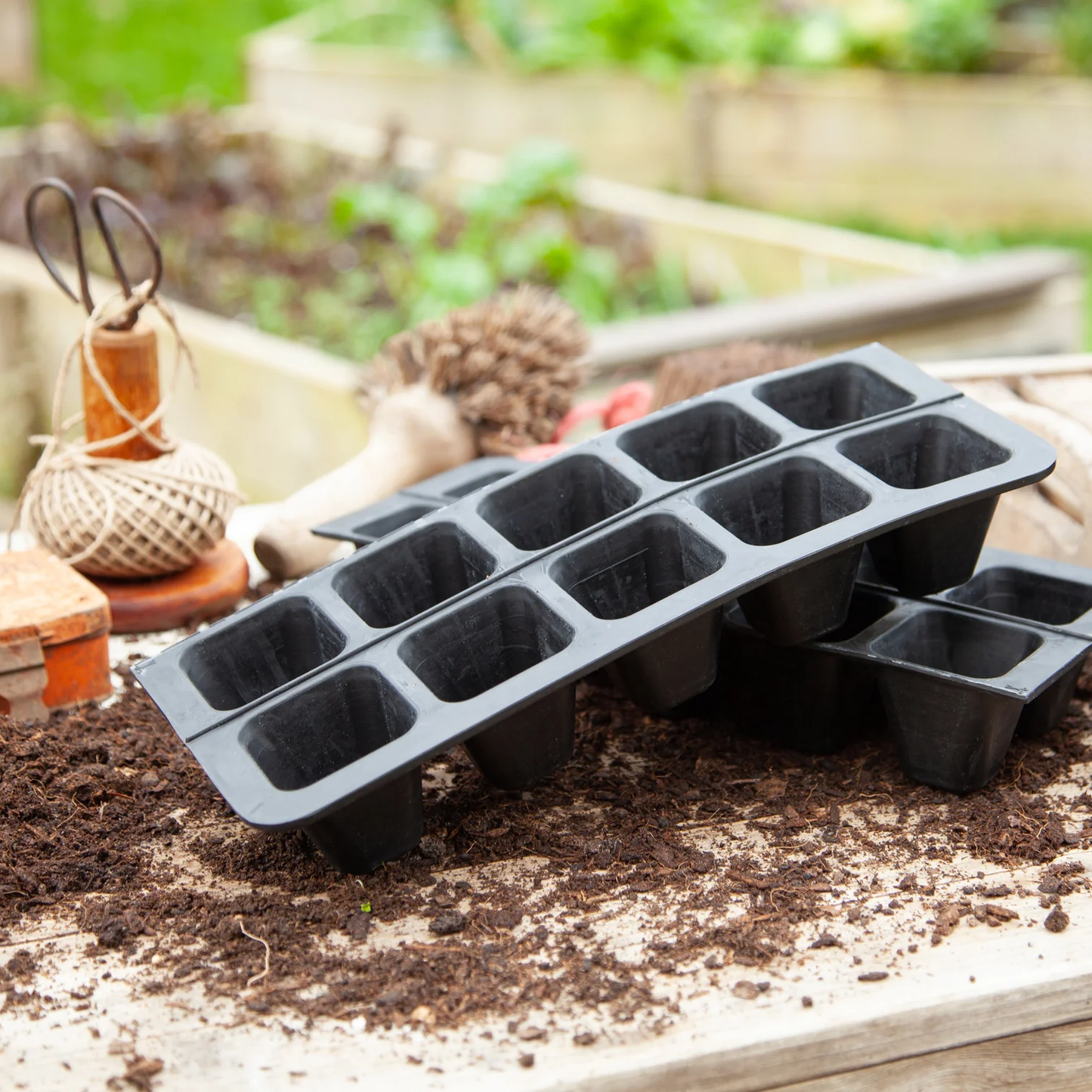 PlasticFreeGardening Natural Rubber 20 Cell Seedling Tray