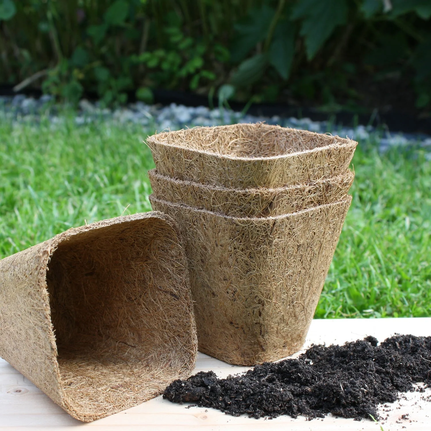 Rubberized Organic Coco Coir Seedling Starter Pots