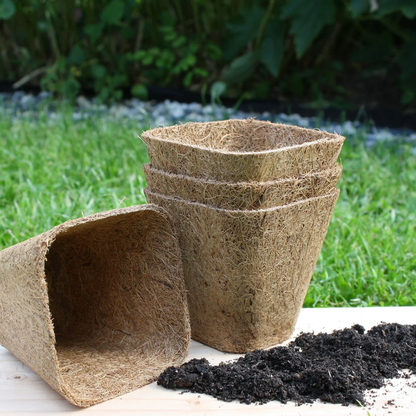 Rubberized Organic Coco Coir Seedling Starter Pots