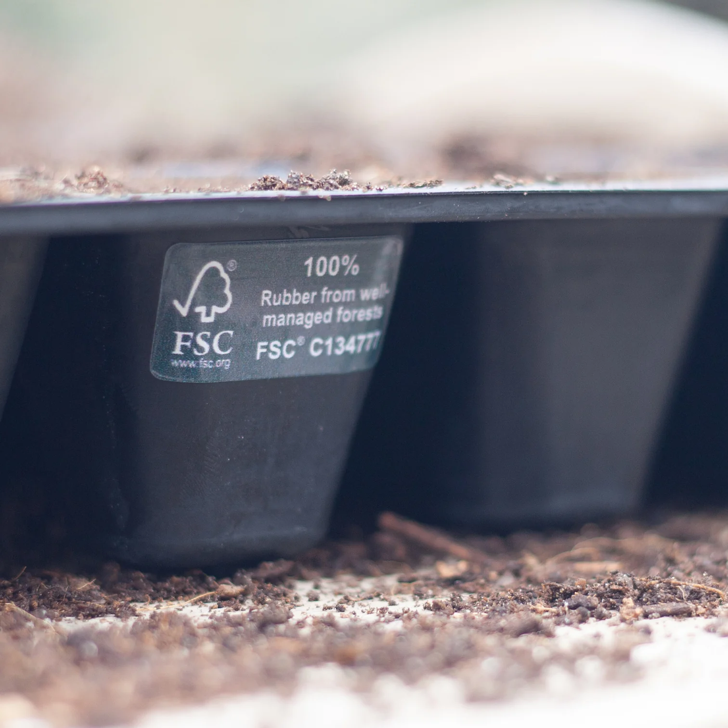 PlasticFreeGardening Natural Rubber 20 Cell Seedling Tray