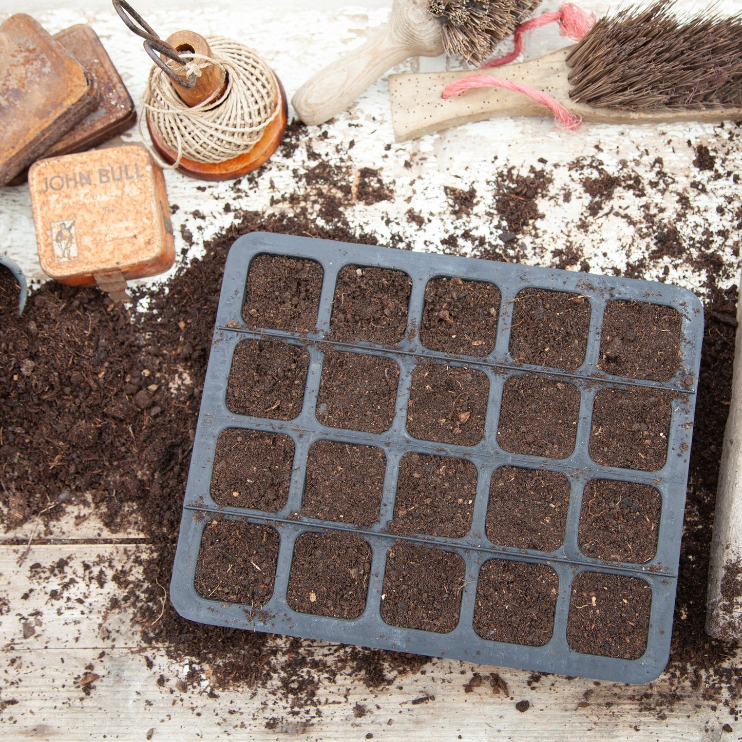 PlasticFreeGardening Natural Rubber 20 Cell Seedling Tray