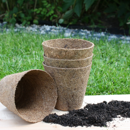 Rubberized Organic Coco Coir Seedling Starter Pots receptacles online shopping