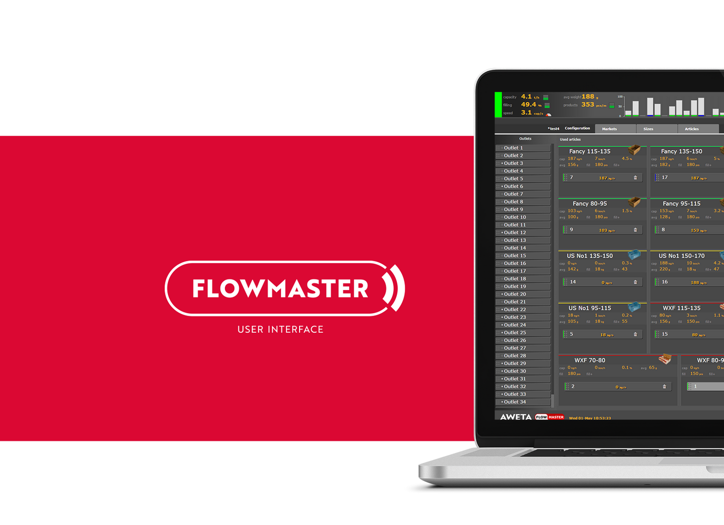 Aweta Stonefruit Sorting and Packing Line