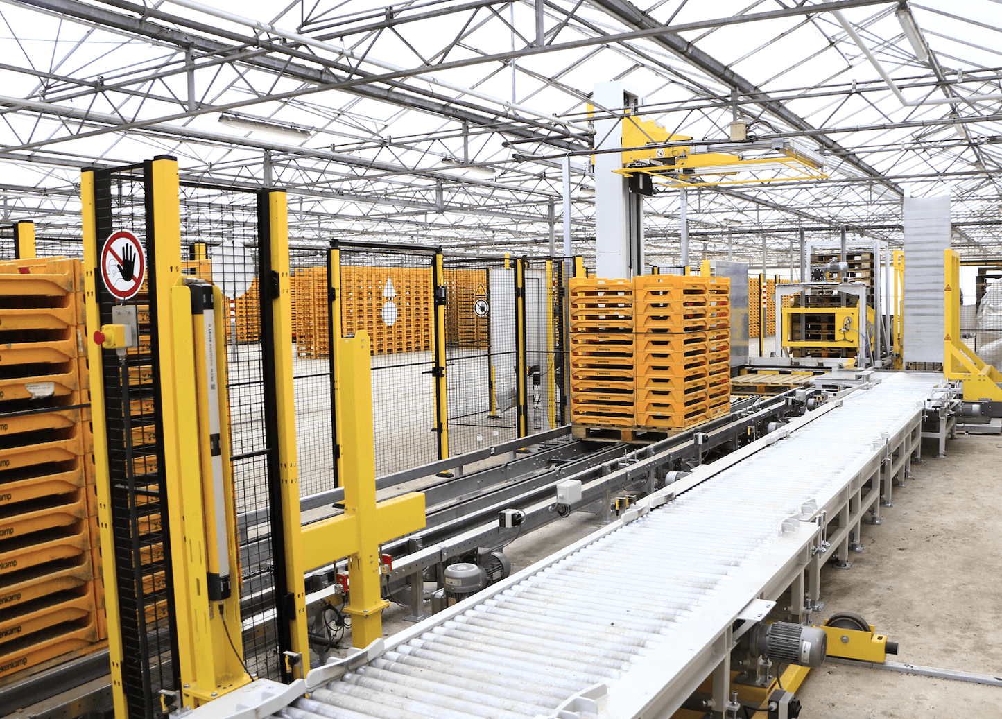 Viscon Palletizing & Strapping Internal Transport Automation