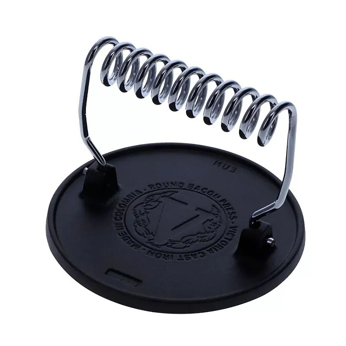 Victoria Round Cast Iron Meat Press with A Wire Handle Barbecue grill online shopping
