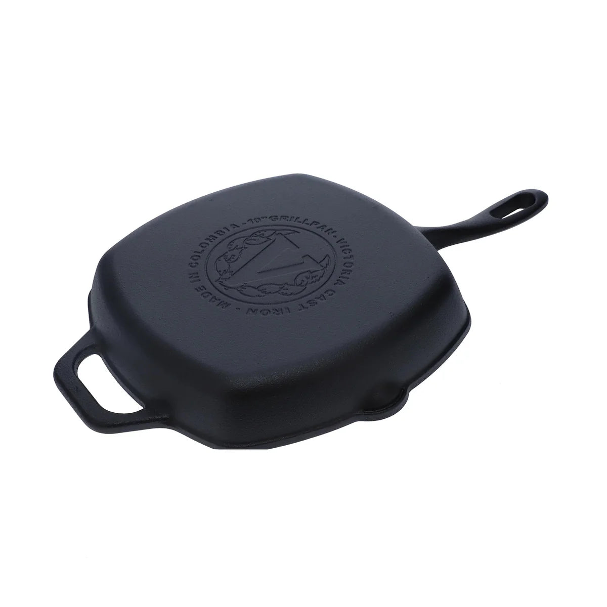 Victoria 10'' Cast Iron Square Grill Pan Barbecue grill online shopping
