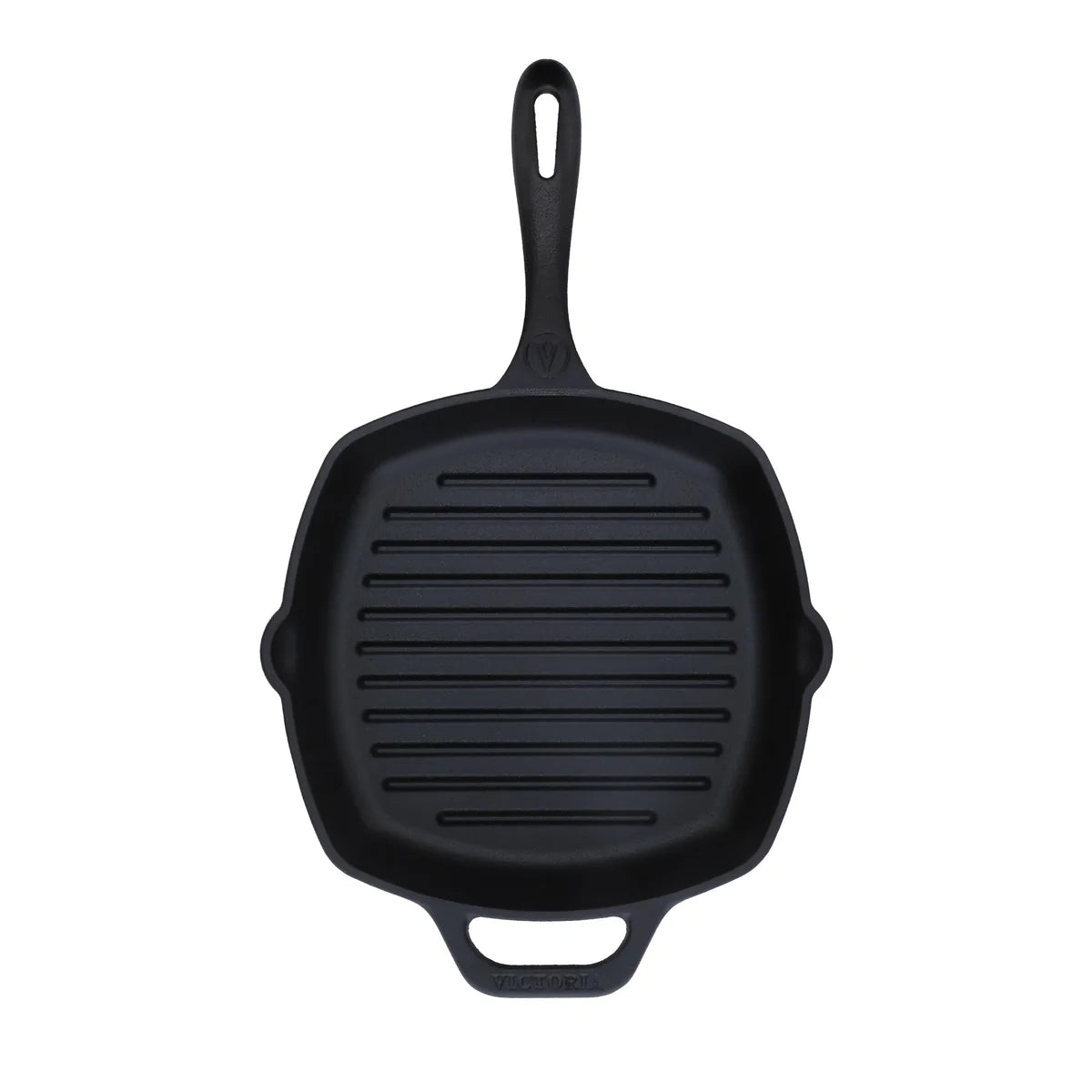 Victoria 10'' Cast Iron Square Grill Pan Barbecue grill online shopping