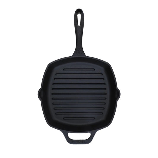 Victoria 10'' Cast Iron Square Grill Pan Barbecue grill online shopping